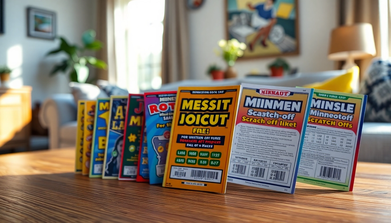 Discover the best mn scratch off tickets displayed on a wooden table, inviting excitement and chance.