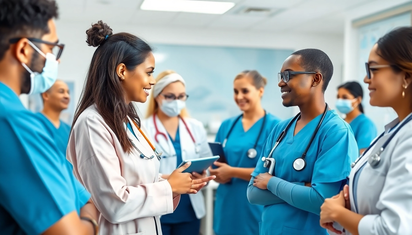 Enhance your understanding of Health Care support Service with professional team interactions in a hospital setting.