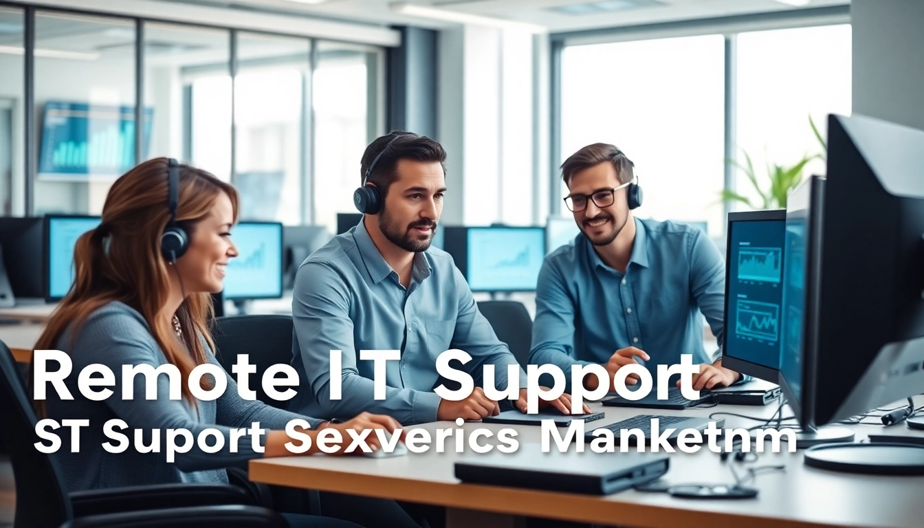 Engaged professionals showcasing Remote IT Support Services Markham in a modern collaborative workspace.