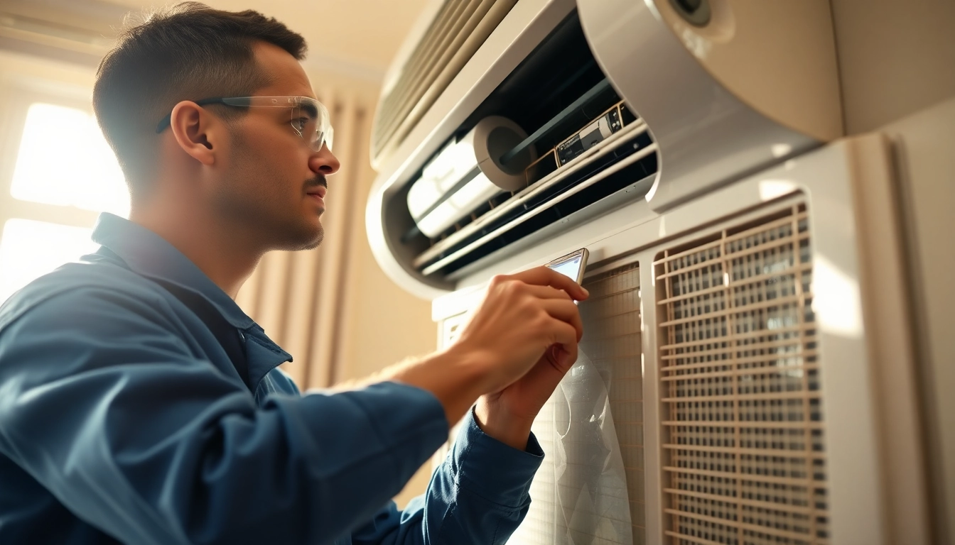Ensure your HVAC tune-up Brentwood is handled by a skilled technician in a cozy home setting.